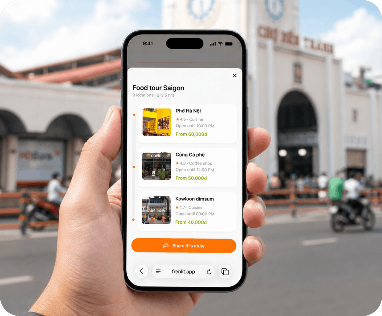 Location library: group deals and routes detail